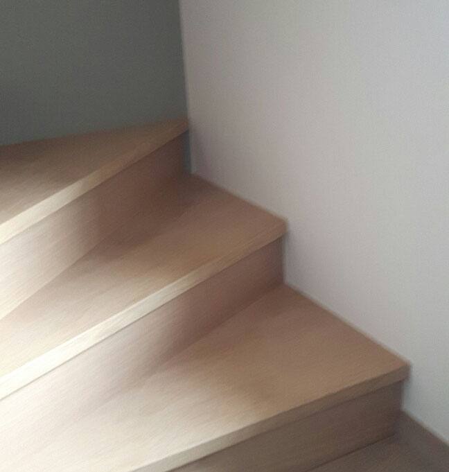houten trap tredes detail