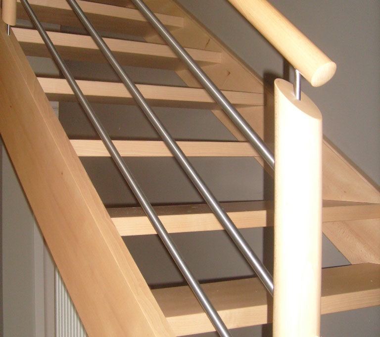 houten trap detail